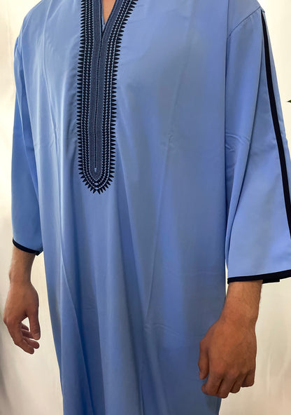 Arabische Jalabiya Herren Babyblau - Orient Zaman